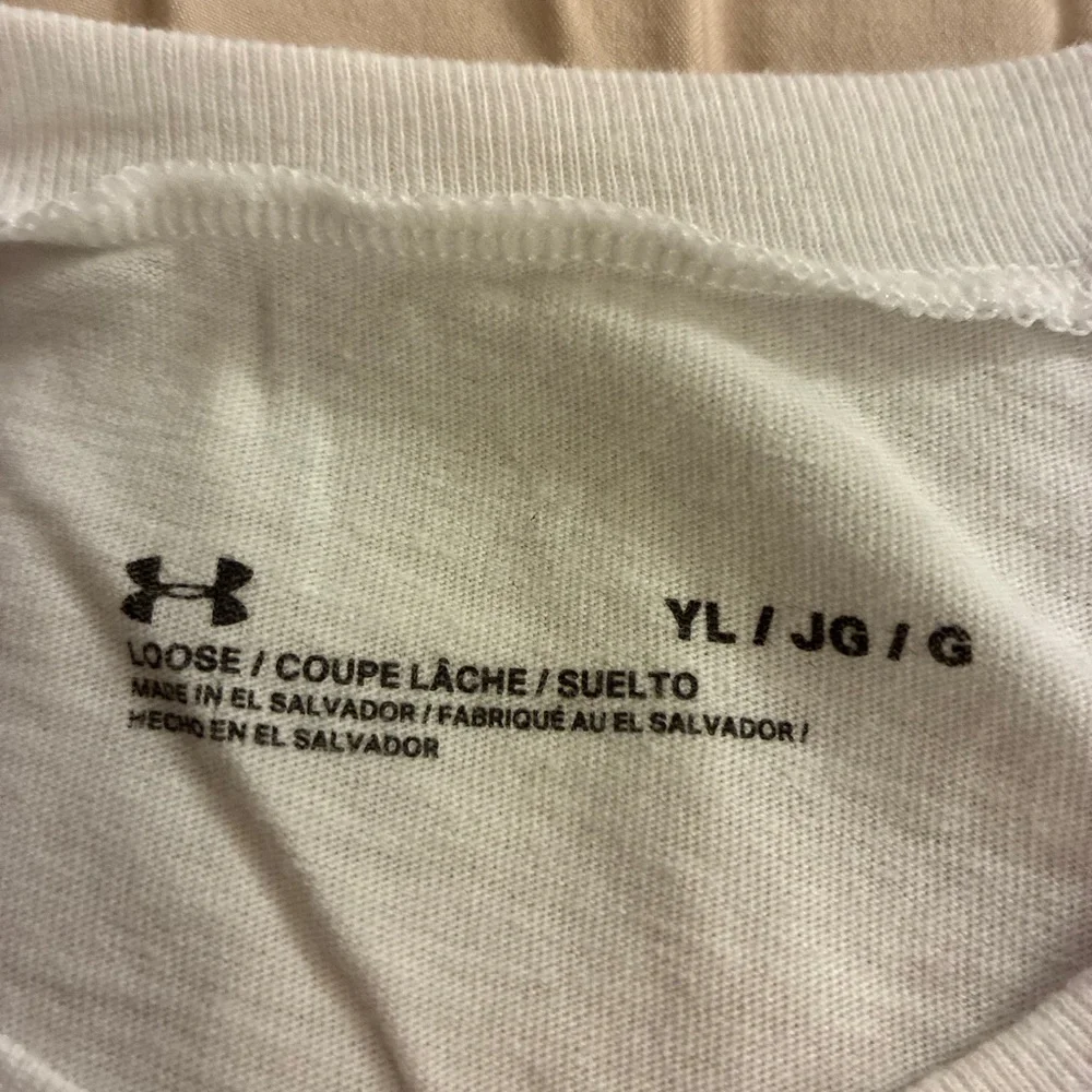 Under Armour Boy’s White and Blue Cotton Freedom Tee - Picture 2 of 6